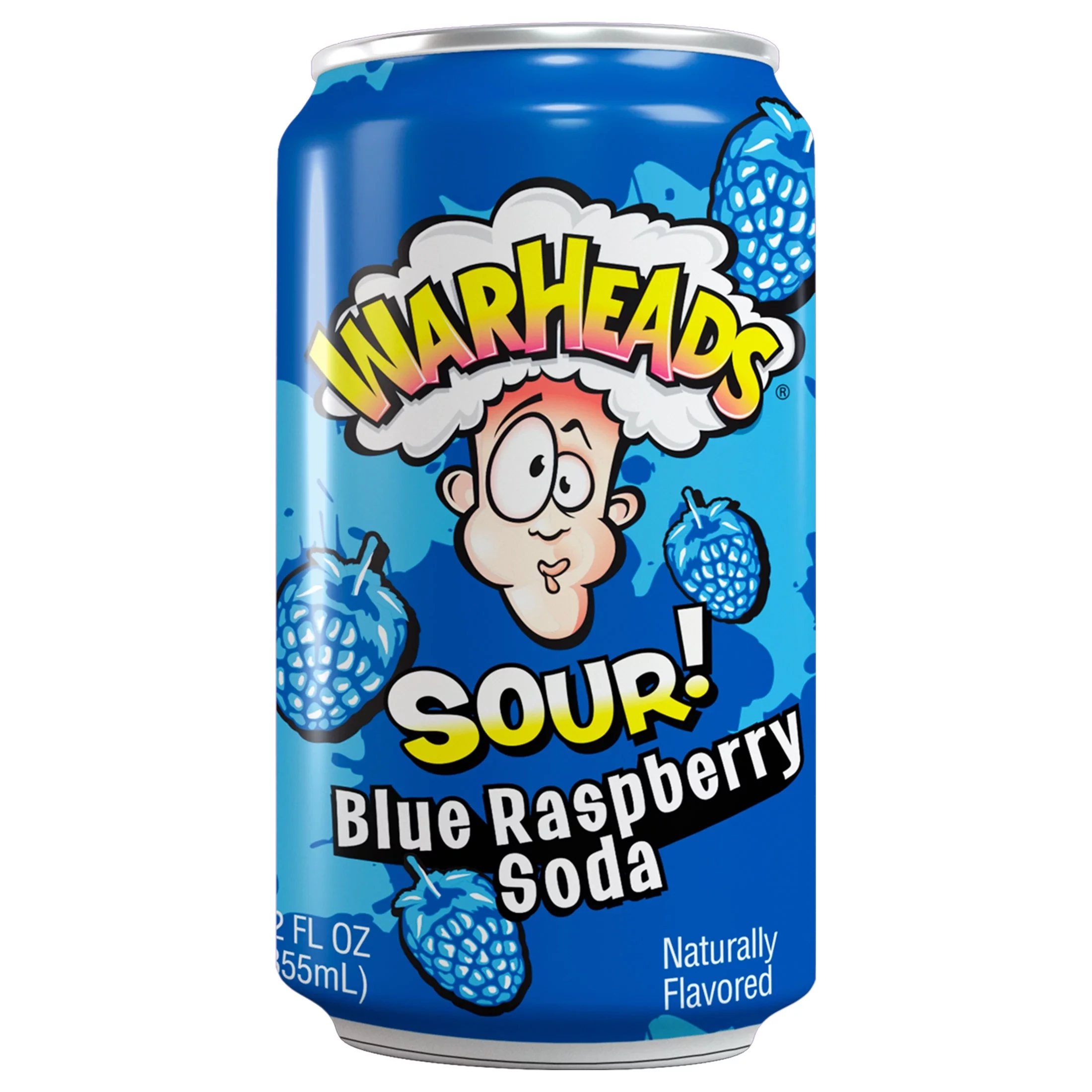 Warheads | 355ml | Sour Blue Raspberry Soda