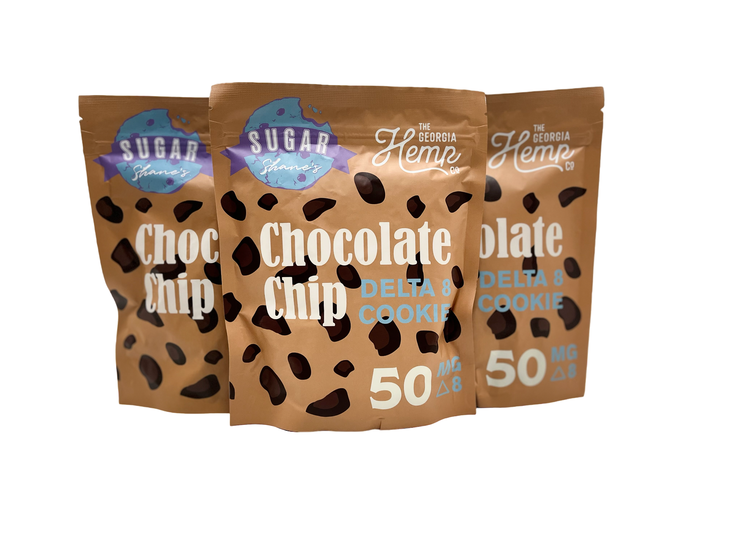 The Georgia Hemp Co. Sugar Shane | Chocolate Chip Delta 8 Cookies | 50 mg