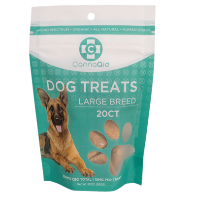 CannaAid CBD Dog Treats | Large Breed | 300mg | 20 Pack