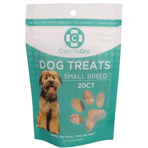 CannaAid CBD Dog Treats | Small Breed | 300mg | 20 Pack