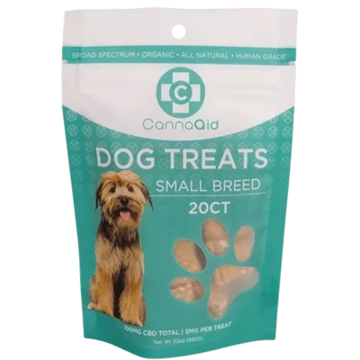 CannaAid CBD Dog Treats | Small Breed | 300mg | 20 Pack