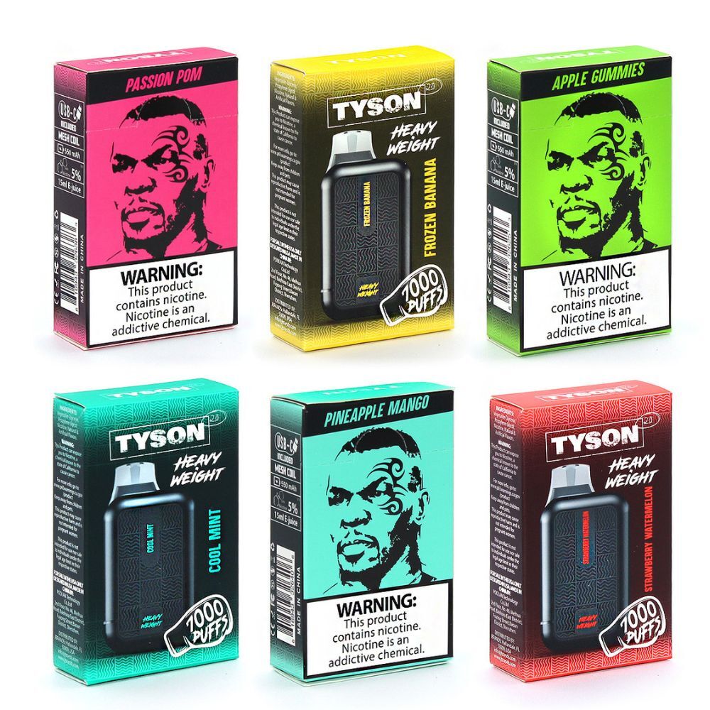 Tyson 2.0 Heavy Weight Disposable Vape | 5% Nicotine | 7000 Puffs