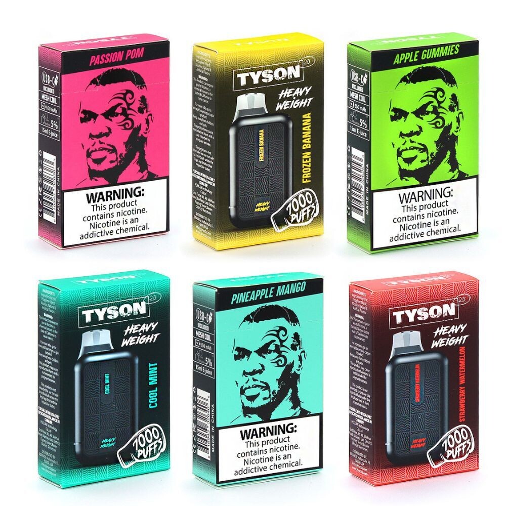 Tyson 2.0 Heavy Weight Disposable Vape | 5% Nicotine | 7000 Puffs