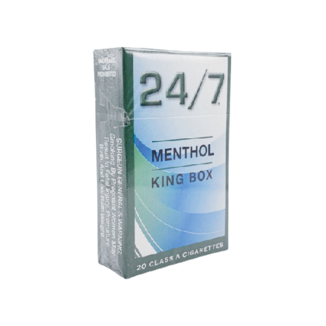 24/7 Menthol King Box Cigarettes