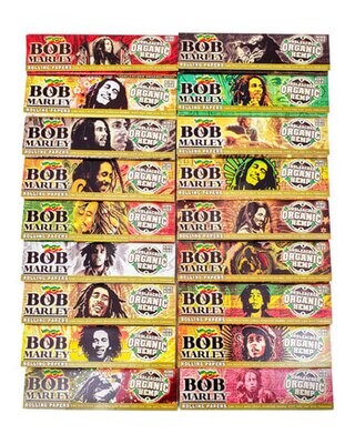 Bob Marley Rolling Papers | Unbleached Organic Hemp | King Size