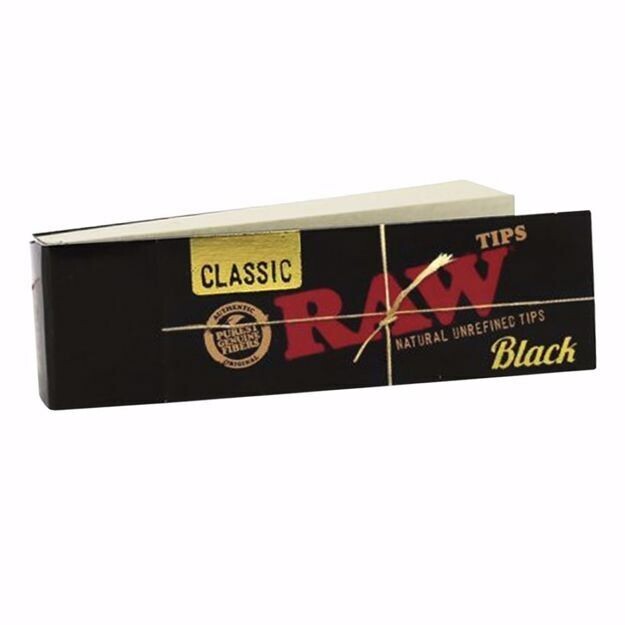 RAW Black Classic Natural Unrefined Tips