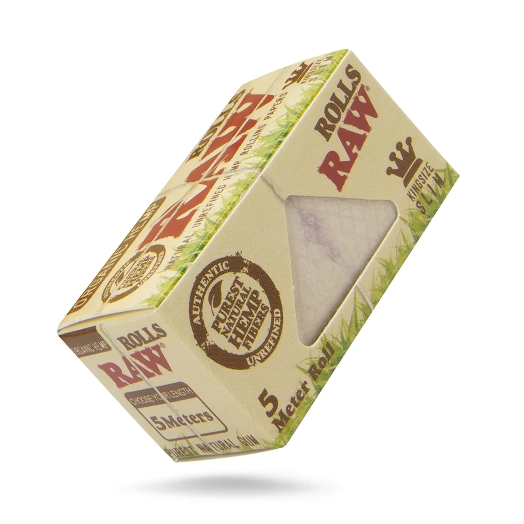 RAW Organic Hemp 5 Meter Rolls King Size Slim