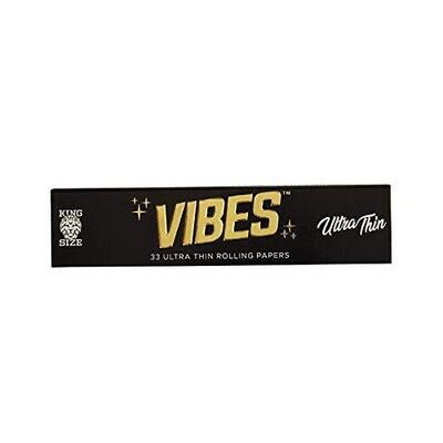 Vibes Ultra Thin Rolling papers | 33 per Pack King Size