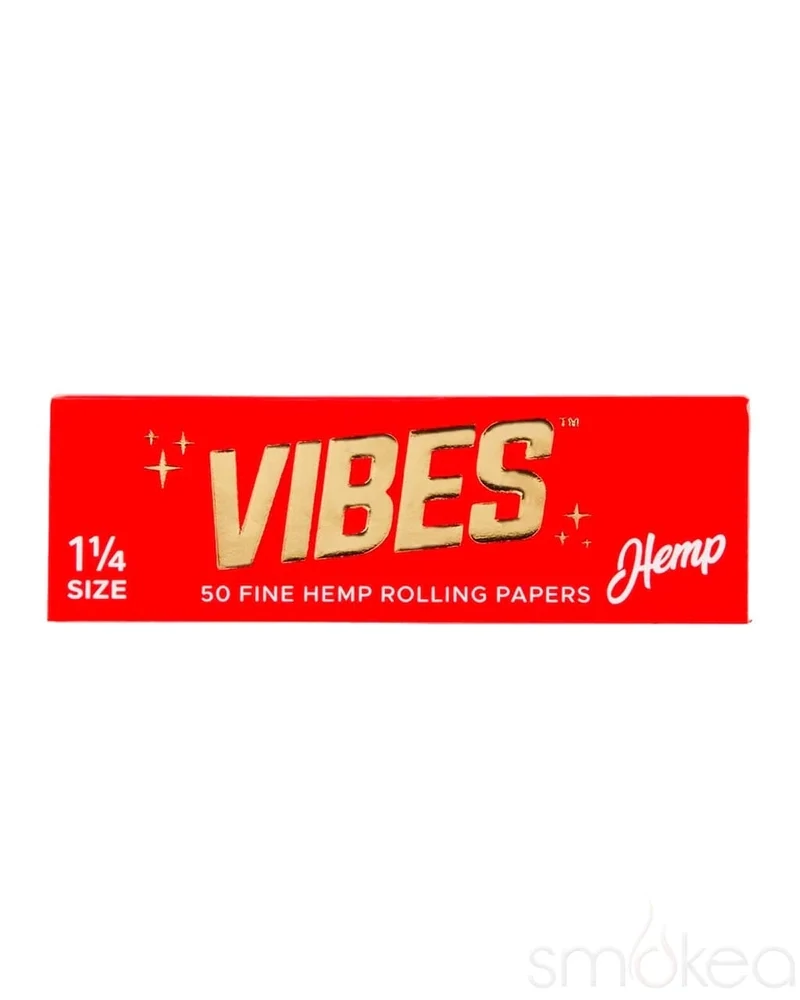 Vibes Fine Hemp Rolling Papers | 1 1/4 Size | 50 per Booklet