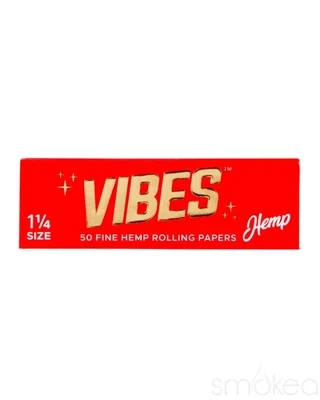 Vibes Fine Hemp Rolling Papers | 1 1/4 Size | 50 per Booklet