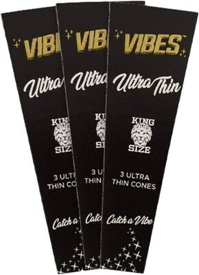 Vibes Ultra Thin Cones | King Size 3 Cones