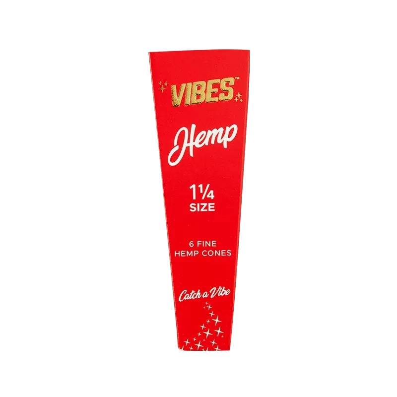 Vibes Fine Hemp Cones | 1 1/4 Size 6 Cones