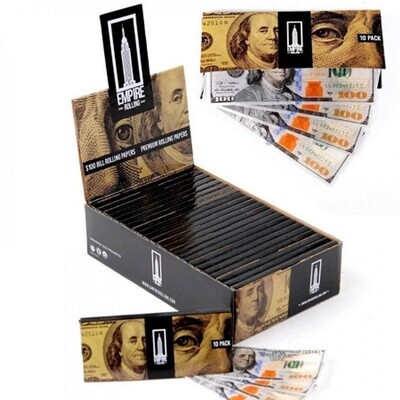 Empire Rolling Papers | $100 Bill Rolling Paper Kingsize + Tips