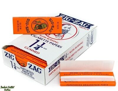 Zig-Zag No 225 Slow Burning French Orange 1 1/4 Paper
