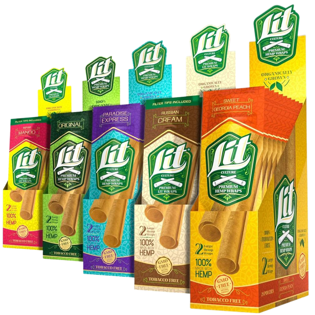 Lit Culture Premium Lit Wraps | 2 Pack — Miami Mango