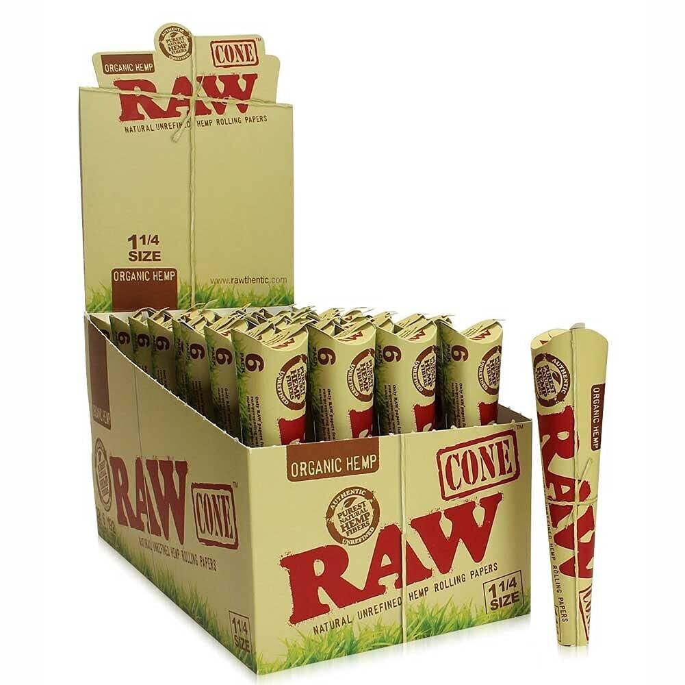 RAW Organic Hemp Pre-rolled Cones | 1 1/4 Size