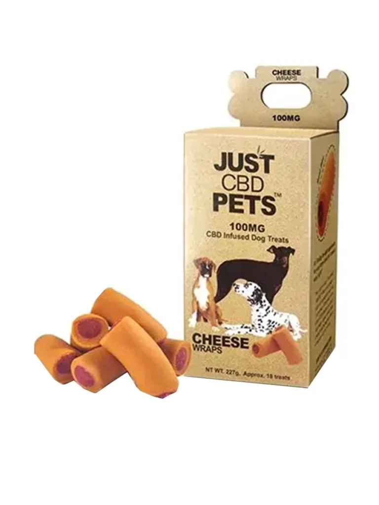Just CBD Pets Infused Dog Treats | 100mg CBD | Cheese Wraps