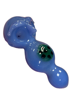 Slyme Color Double Bowl Owl Handpipe | 5 inch