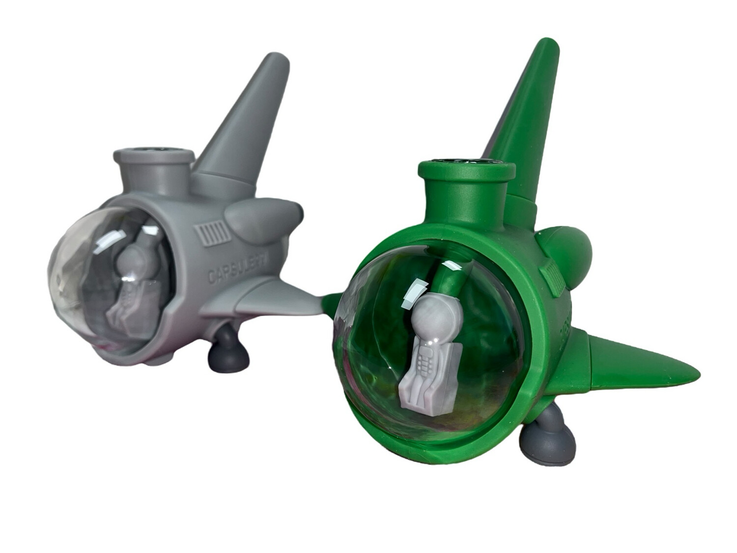 Capsule Space Ship Silicone Waterpipe | 7 inch