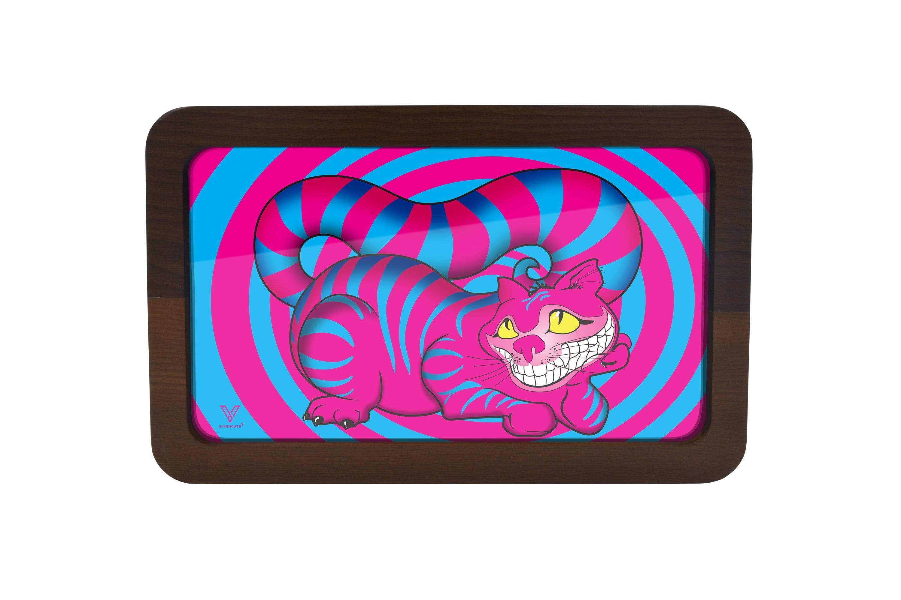 V Syndicate High-Def 3D Metal Rolling Tray | Medium | Seshigher Cat