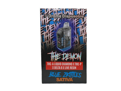 The Demon THC-A Liquid Diamond x THC-P x Delta 8 x Live Resin Disposable | 7 grams