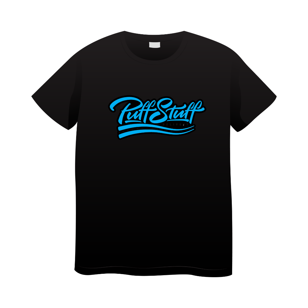 FREE T-SHIRTS | PUFF STUFF DELIVERY LOGO — Black / L