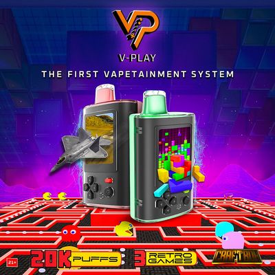 V-Play 20K Disposable Vape with Built in Gaming System 25mL