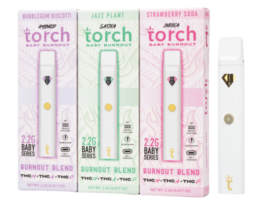 Torch Baby Burnout Blend Disposable 2.2grams — Bubblegum Biscotti