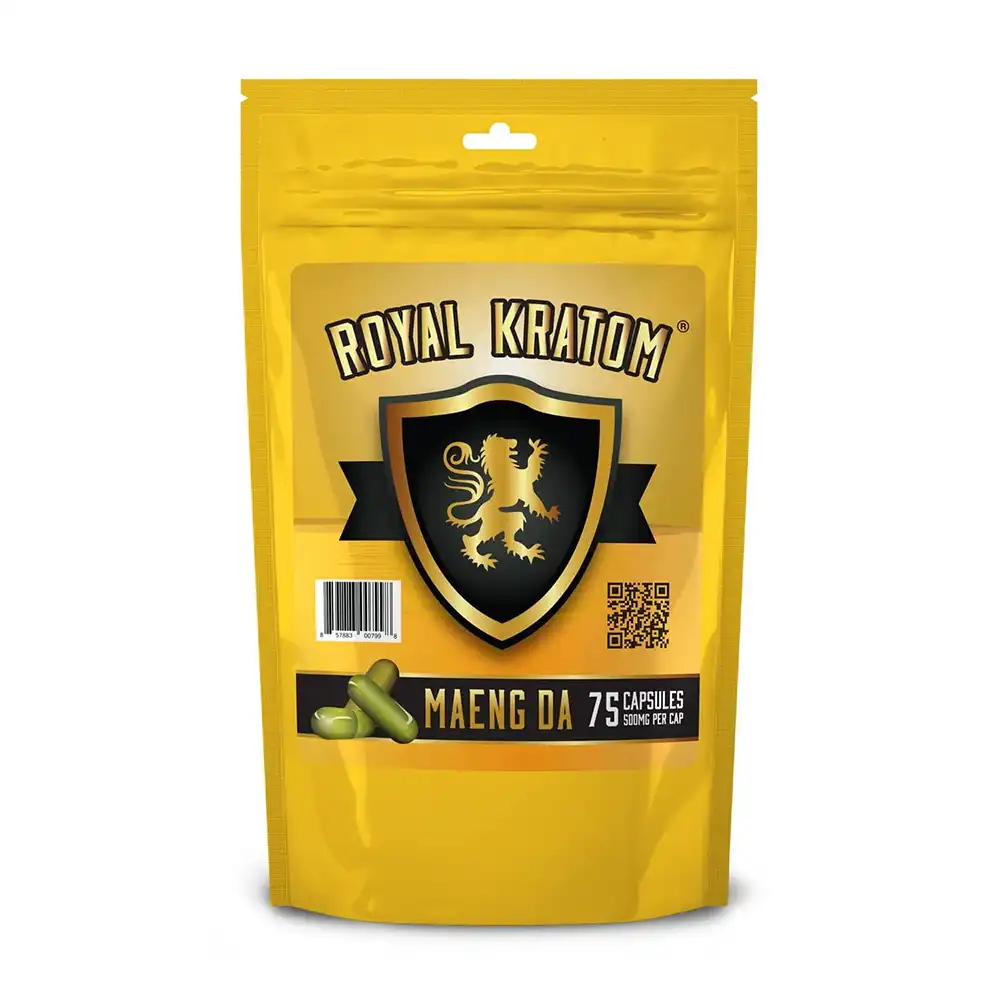 Royal Kratom - 75 Capsules 500mg Per Cap — Maeng DA