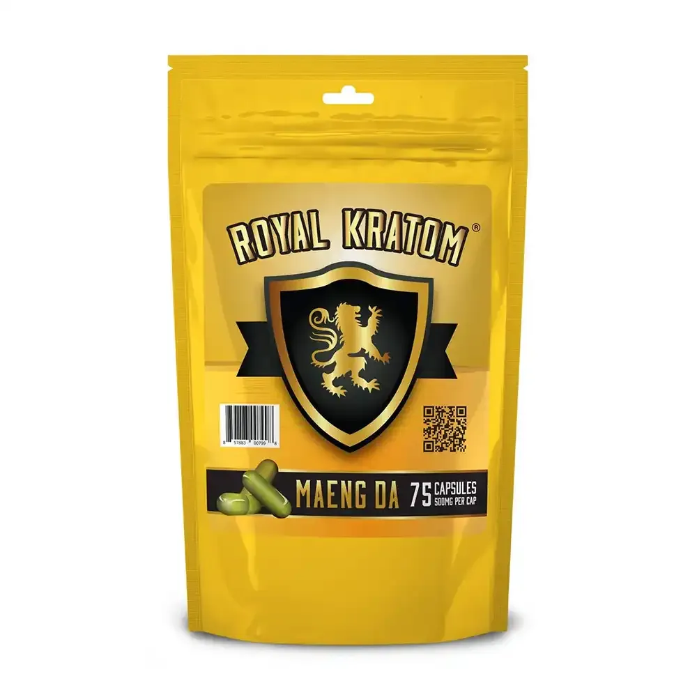 Royal Kratom - 75 Capsules 500mg Per Cap