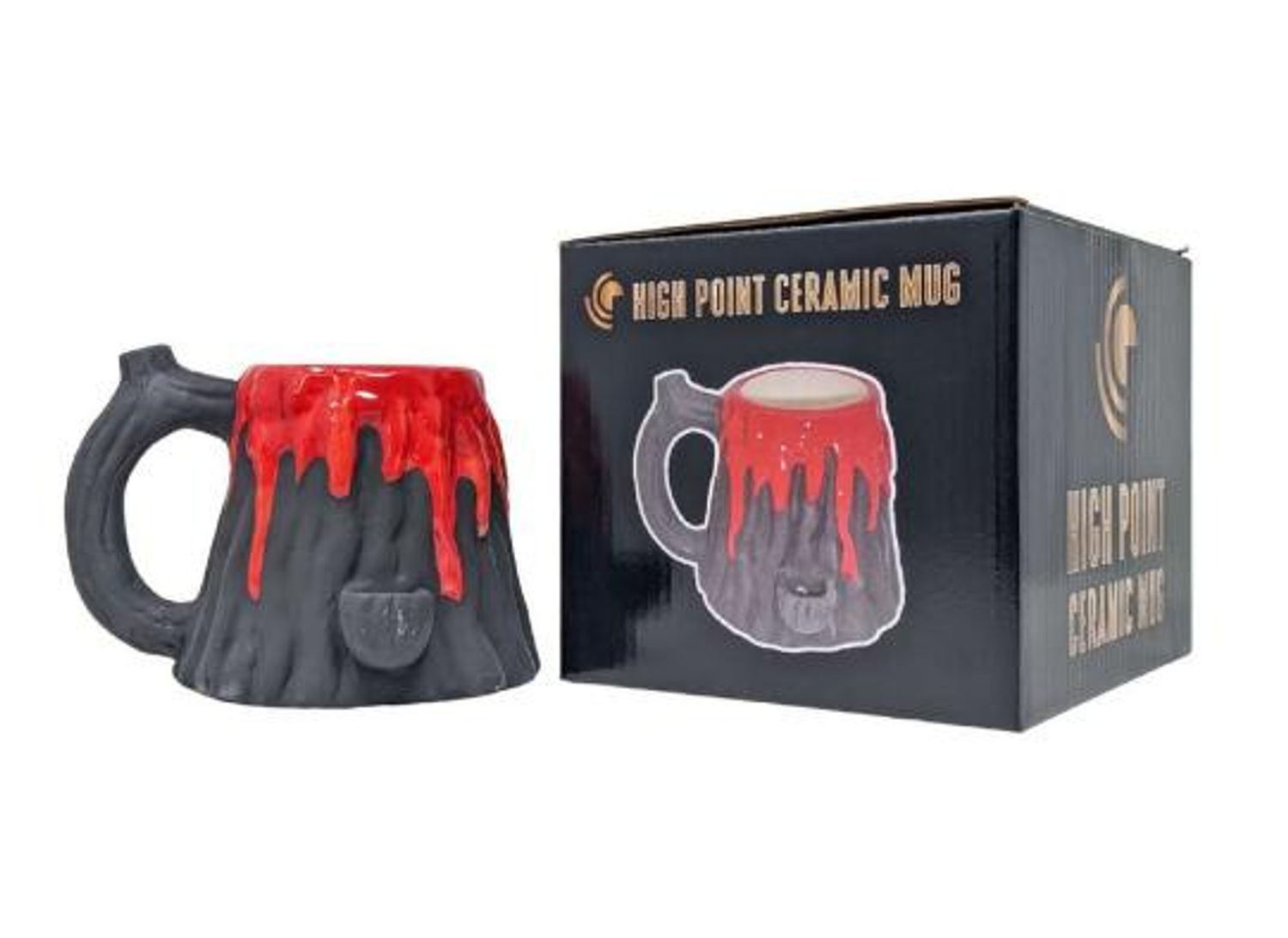 Porcelain Volcano Water Pipe Mug