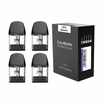 Caliburn A2 Refillable Pod | 0.9 Ohm Meshed-H | 4 Pcs