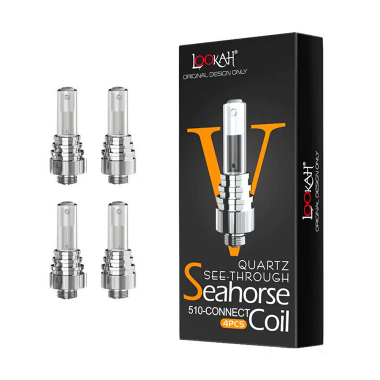 Lookah Quartz Seahorse Coil | 4PCS