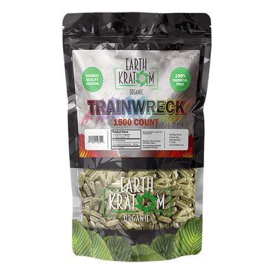 Earth Kratom Organic 1500 Count Capsules