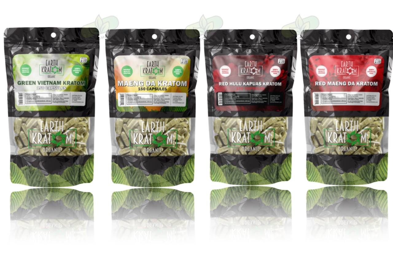 Earth Kratom Organic 150 Capsules