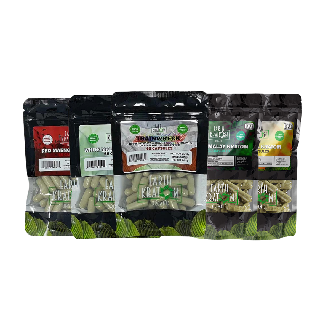 Earth Kratom Organic 65 Counts Capsules