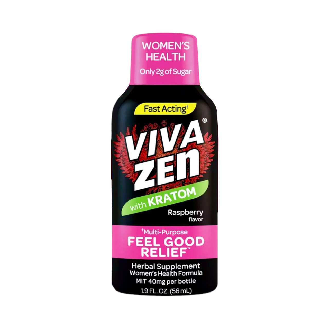 Viva Zen with Kratom Herbal Supplement | Raspberry Flavor | Women's Health