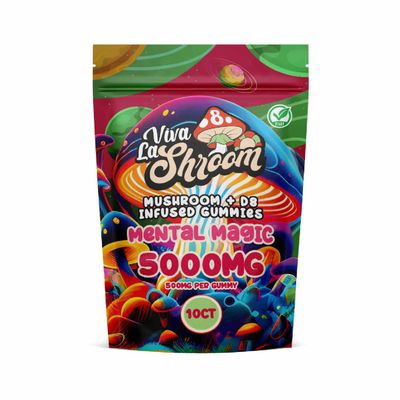 Viva La Shroom Mushroom + D8 Mental Magic Gummies | 5000mg 10 ct