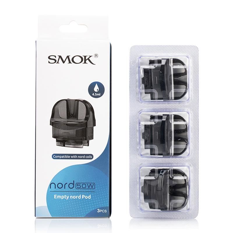 Smok Nord 50W Empty Nord Pod | 3 pcs (Compatible w/Nord Coil)