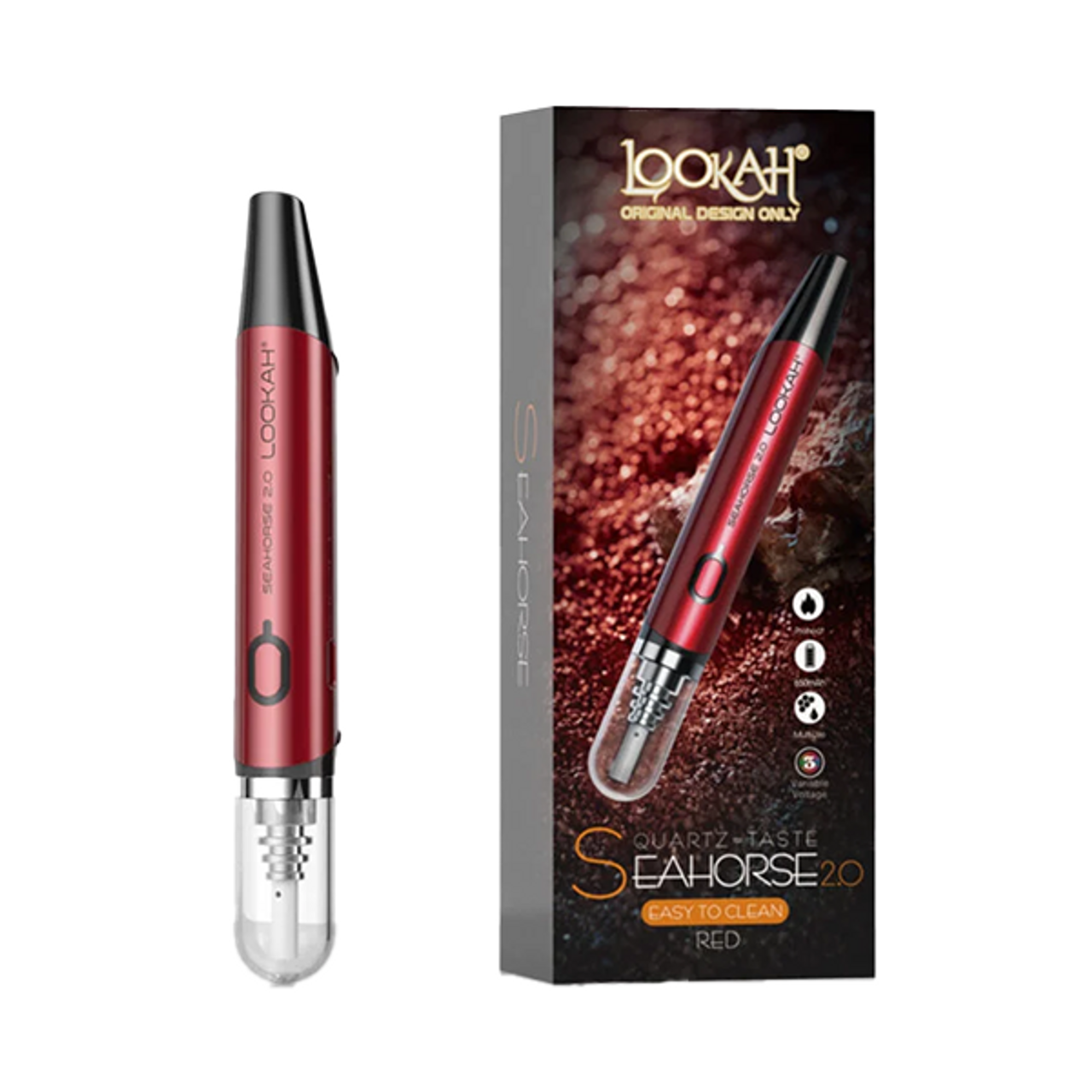 Lookah Seahorse 2.0 Wax Dab Pen — Red