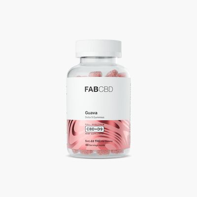 Fab CBD Delta 9 Gummies | Full Spectrum CBD+D9 Hemp Supplement | 5mg D9 THC Per Gummy