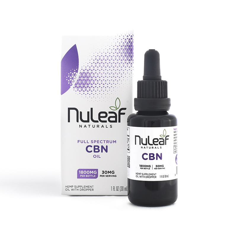 NuLeaf Naturals Full Spectrum CBN Oil — 1800mg Bottle (30mL)