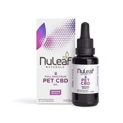 NuLeaf Naturals Full Spectrum Pet CBD Oil | 300mg per Bottle