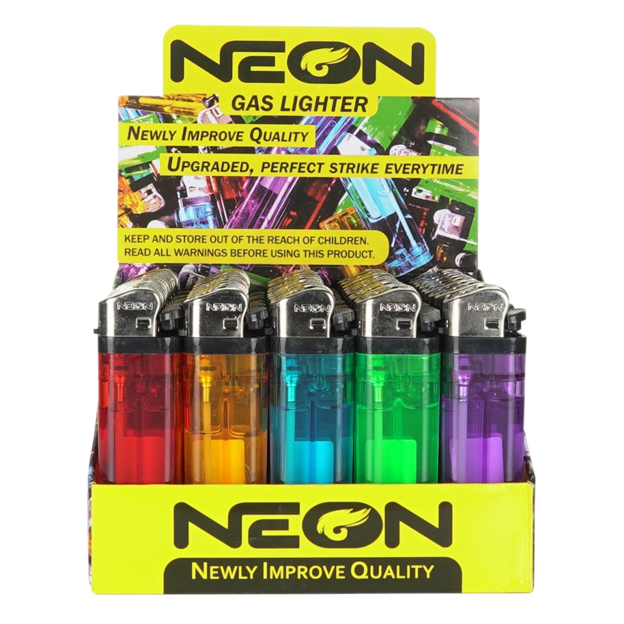 Neon Newly Improved Quality Lighter |  Assorted