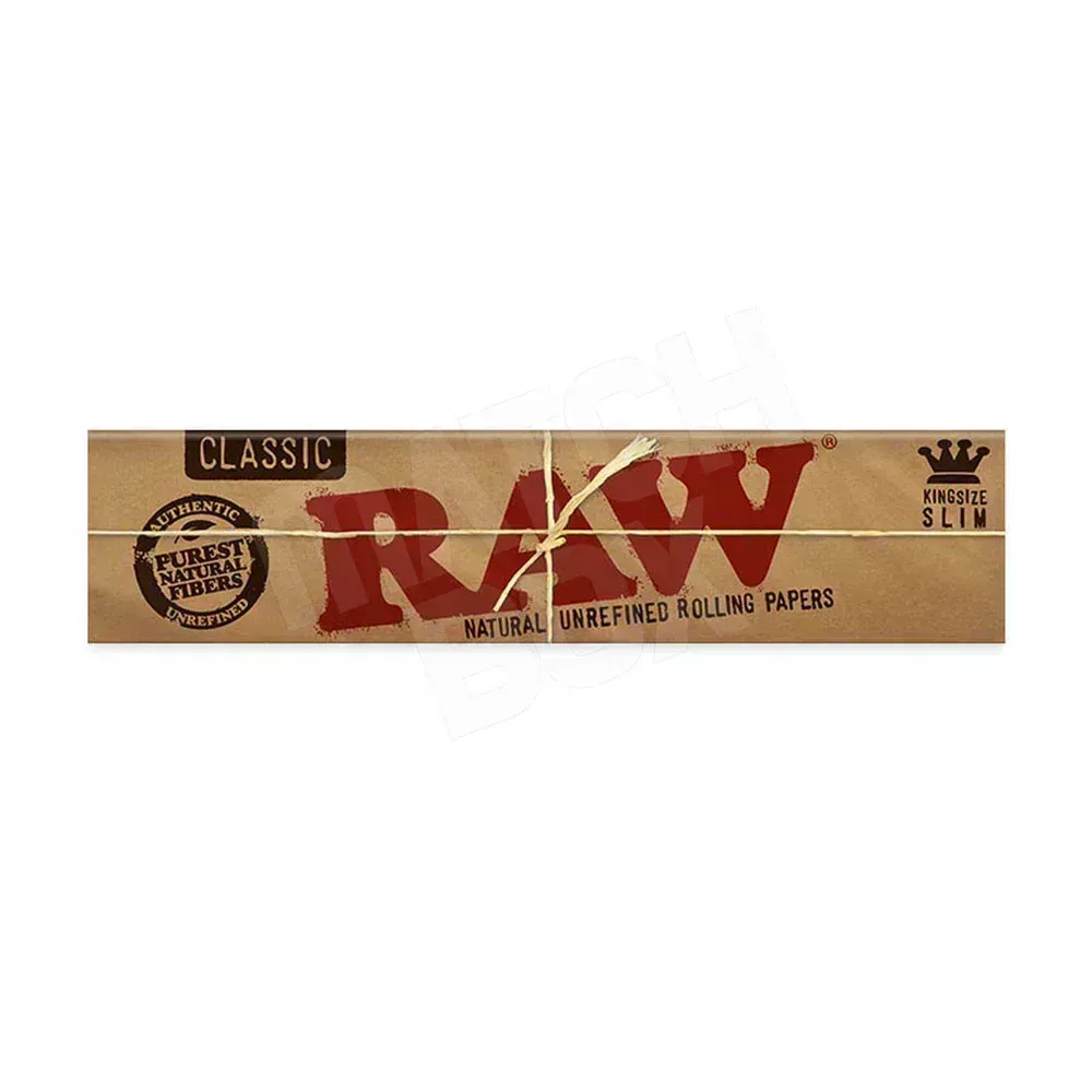 RAW Classic Natural Slow Burning Papers | King Size Slim