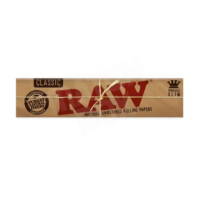 RAW Classic Natural Slow Burning Papers | King Size Slim