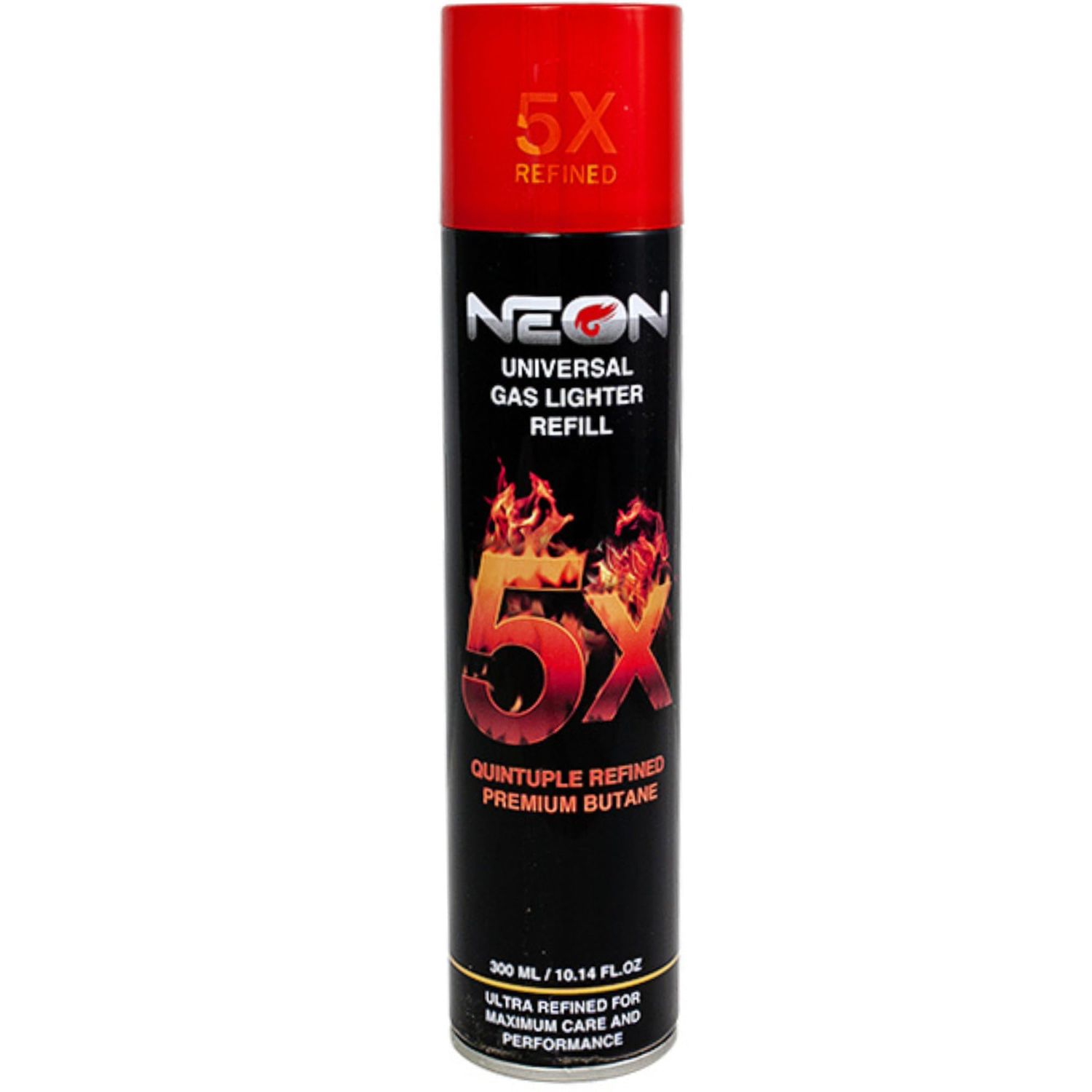 Neon Universal Gas Lighter Refill 5x Quintuple Refined Premium Butane | 300mL