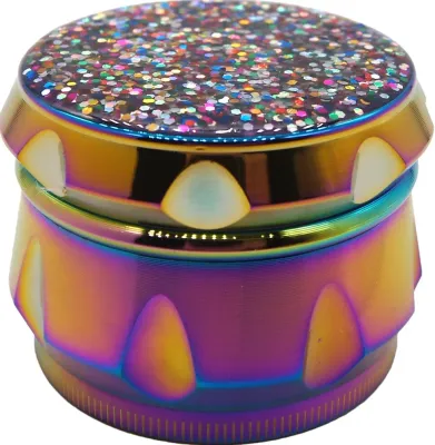 2.1&quot; Pretty Bling Graphic Design Rainbow Grinder