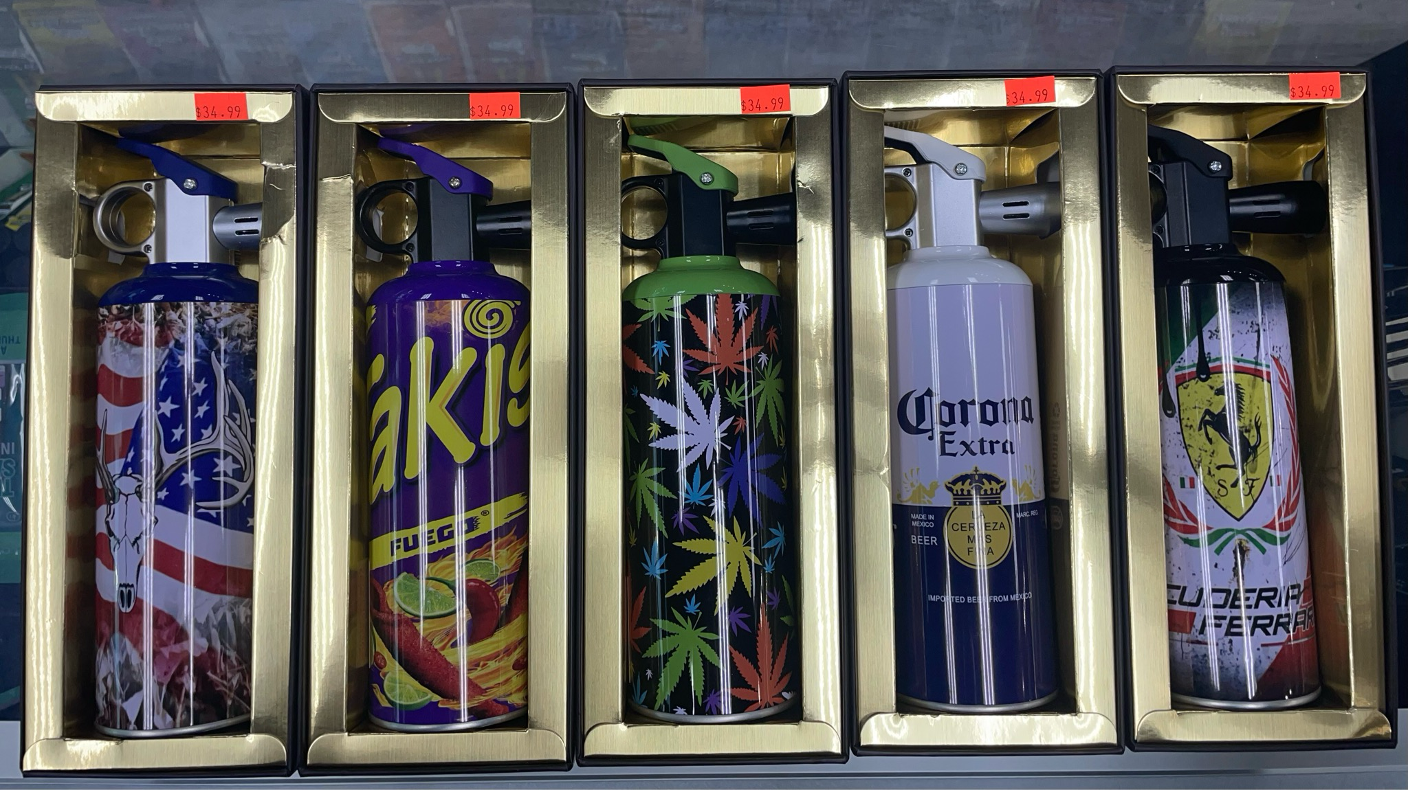 Techno Graphic Designed Torches l 7.5 inch