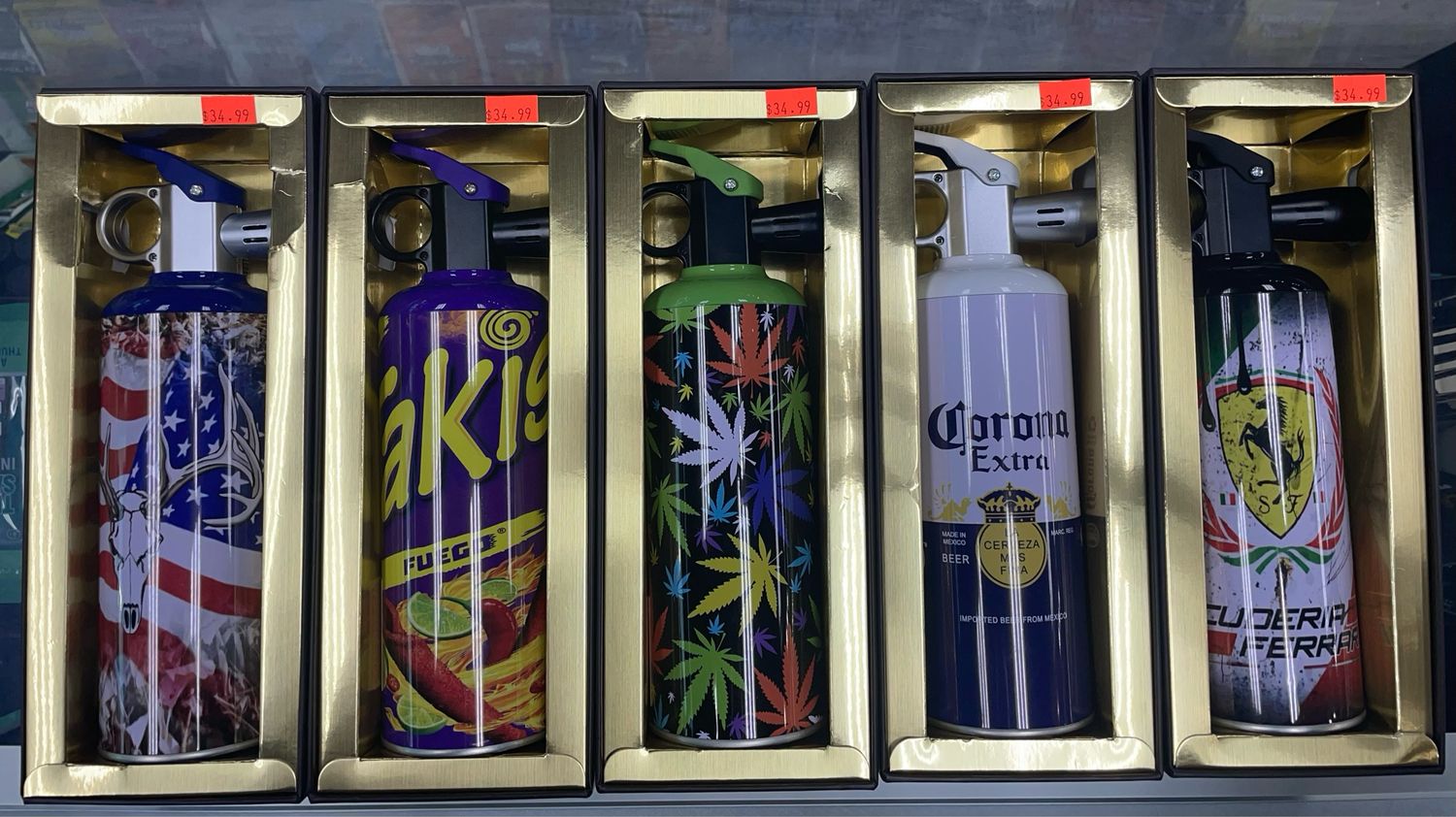 Techno Graphic Designed Torches l 7.5 inch
